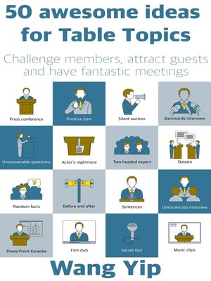 cover image of 50 awesome ideas for table topics